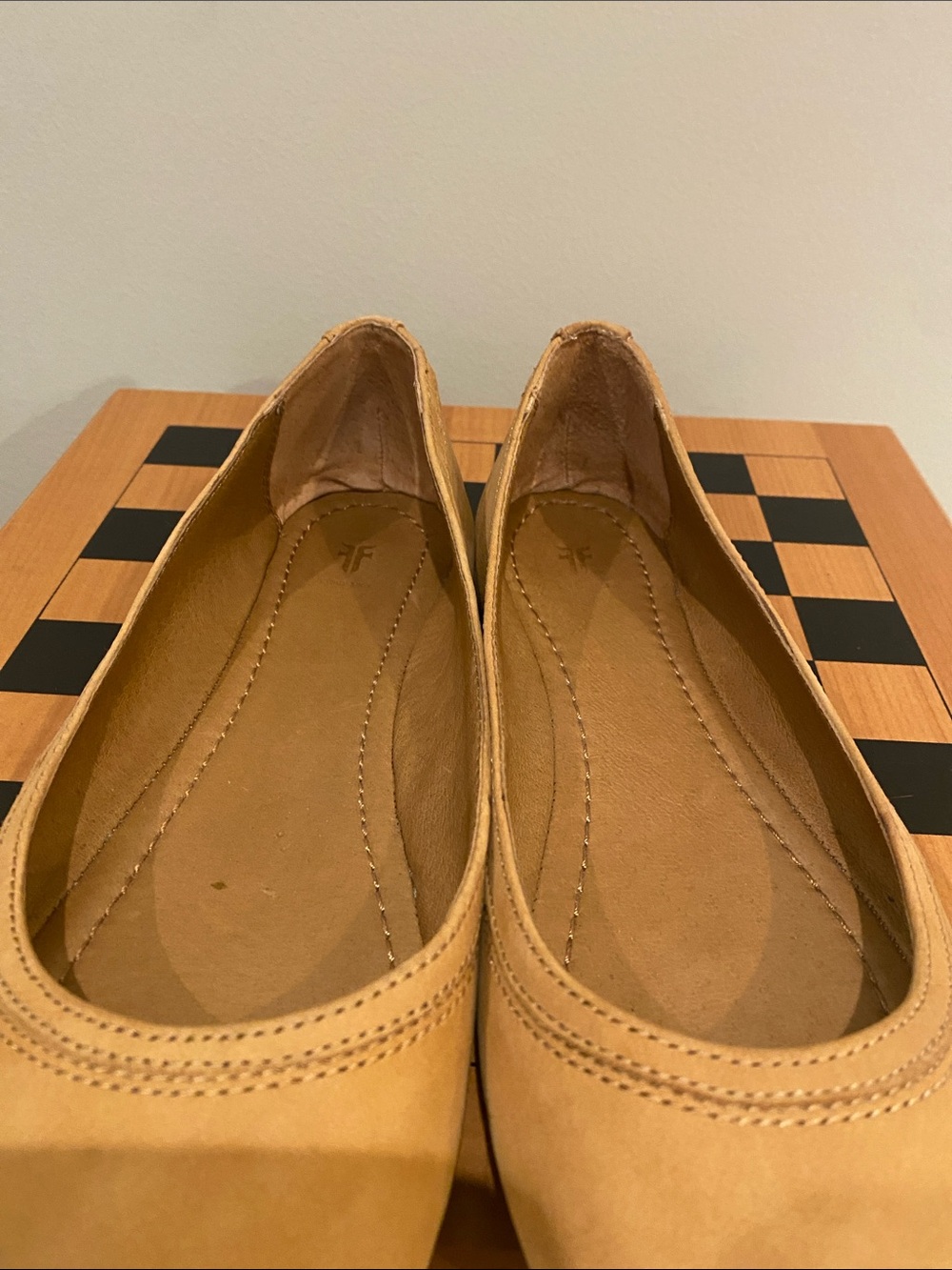 Frye Tan Leather Ballet Flats - Picture 8 of 13